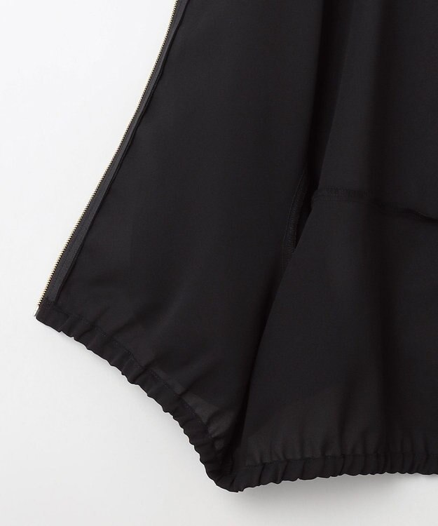 ANY シアーランタンスリーブブルゾン ブラック