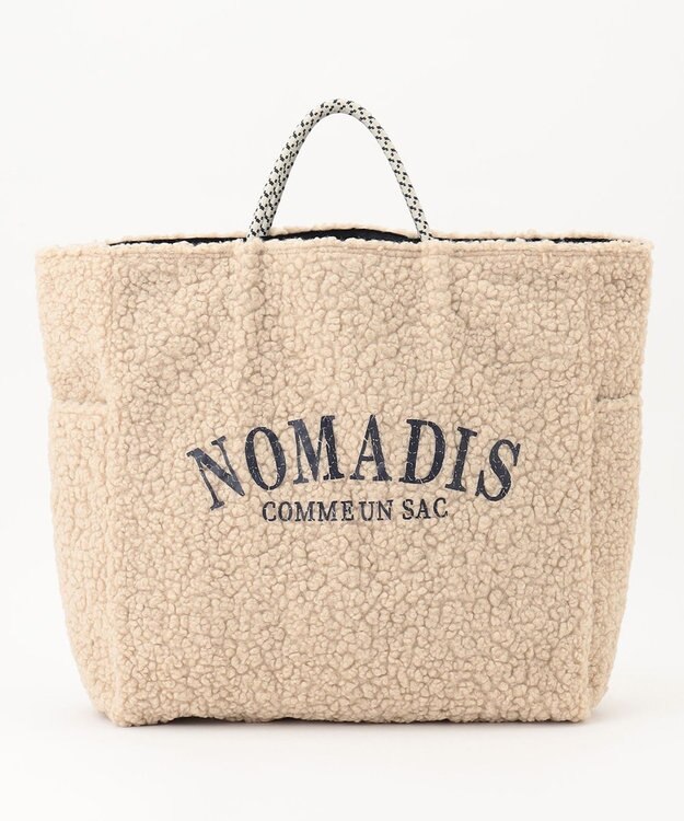 23区 NOMADIS SAC ボア ビッグトート バッグ ベージュ系