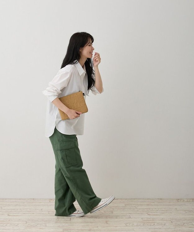 ROOTOTE 1321【オリジナル】SN.ポーチ.アルファベットスープ-キルティング-A 03：イエロークレイ