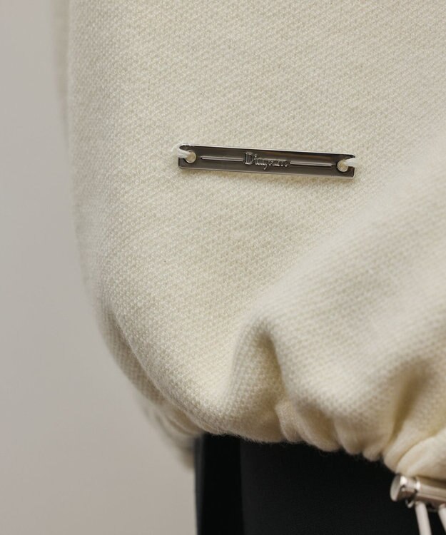 GRACE CONTINENTAL スウェットライクニットトップ ホワイト