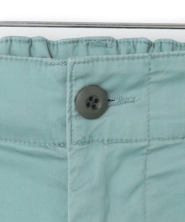 J.PRESS YORK STREET 【UNISEX】サテンストレッチ イージーカーゴパンツ ライトグリーン系