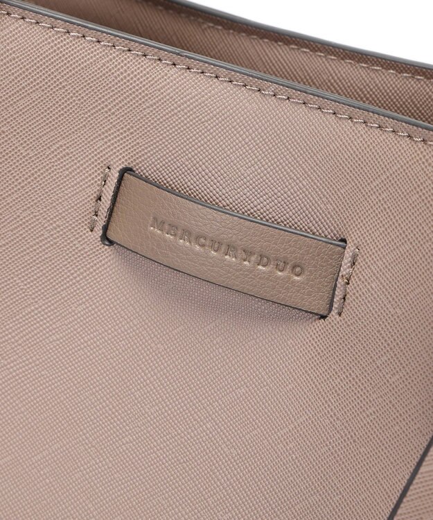 style code 【MERCURYDUO/マーキュリーデュオ】通勤、通学、リクルート両アオリポケットA4トートバッグ　キーチャーム付 オーク