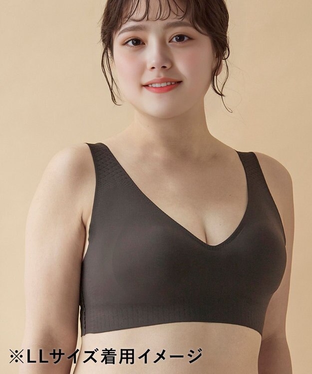 WACOAL 【GOCOCi ゴコチ】 ノンワイヤーブラ まるでつけていないような着ごこち 上向きで立体的なバストシルエット ブラトップ ハーフトップ レディース CGG536 /ワコール ブラック