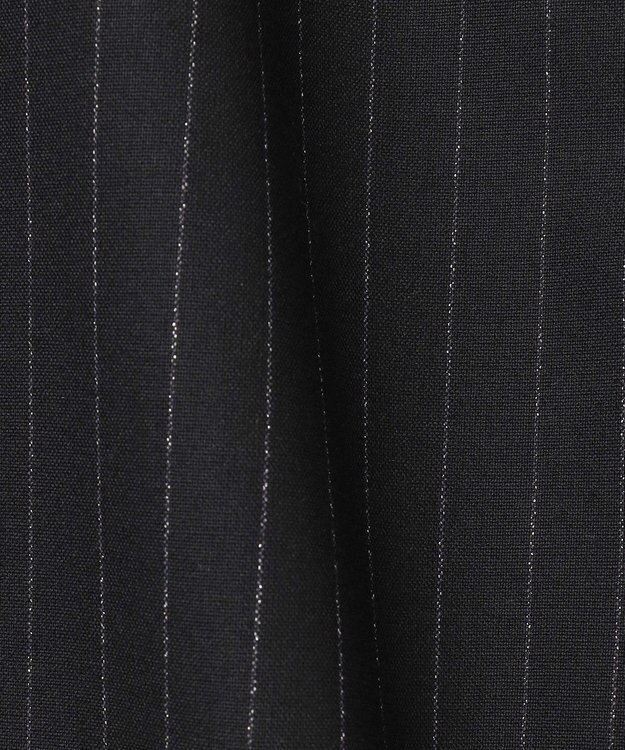 ANY SIS 【洗える】ラメキライージードロスト パンツ ブラックストライプ