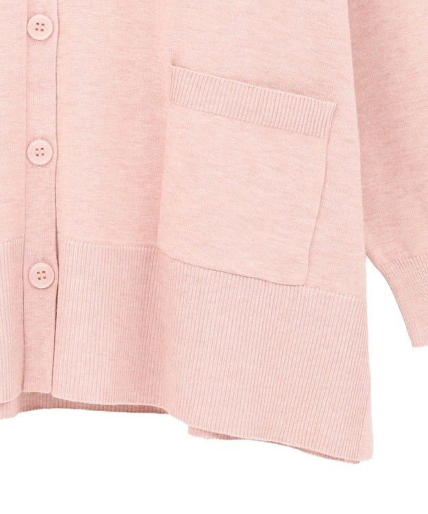 AMERICAN HOLIC 【WEB限定】バイパチVネックルーズカーディガン Pink