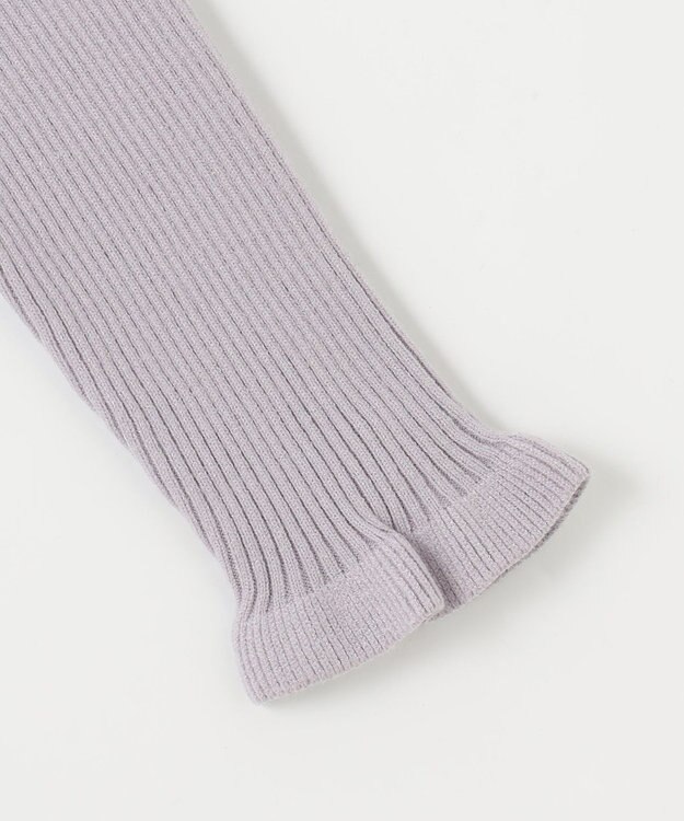 ANY KIDS 首フリルしあわせタッチニット サックスブルー