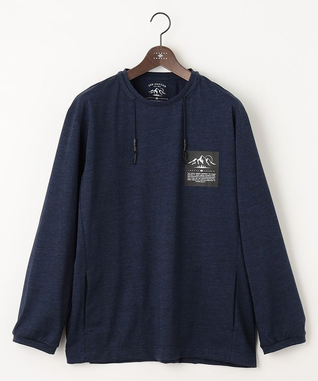 JOSEPH ABBOUD MOUNTAIN 【UNISEX】マスクホルダー付 オーガニックTシャツ ダルブルー系
