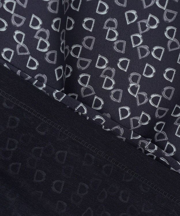 J.PRESS LADIES チェーンプリント スリットネック カットソー ネイビー系5