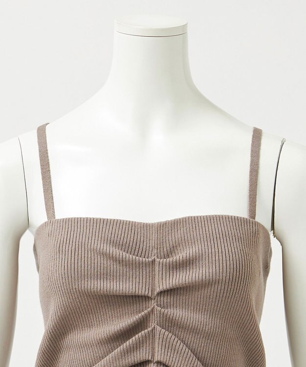 23区 L 【エステータ】ビスチェカーディガン ブラウン系