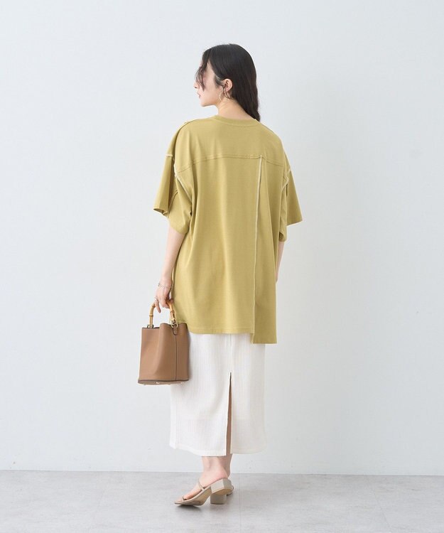 earth music&ecology 選べる丈カットナロースカート Ivory