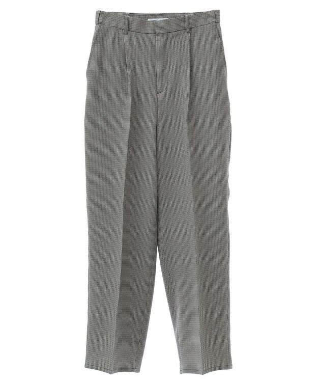 Green Parks きれいシルエットパンツ（ワイドストレート／柄） Gunclub Check