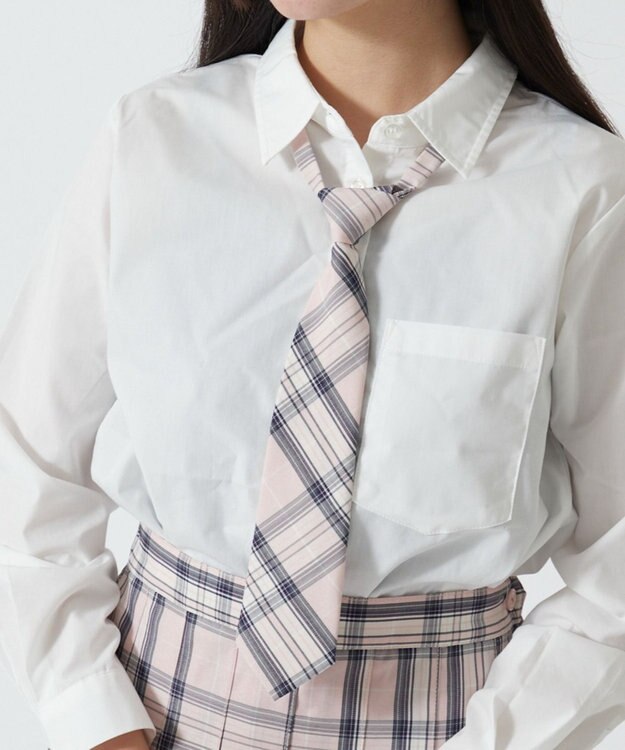 WEGO 【SCHOOL ITEM】チェックスクールネクタイ レッドチェック2