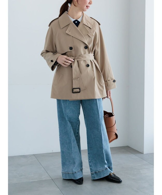 Te chichi ワイドデニムパンツ サックスブルー