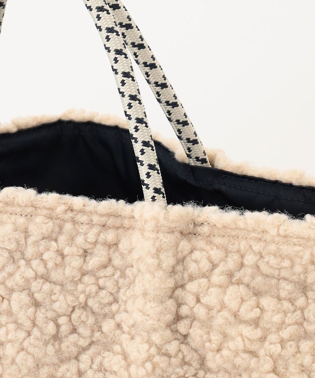 23区 NOMADIS SAC ボア ビッグトート バッグ ベージュ系