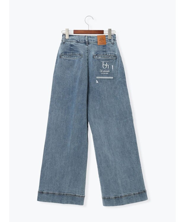 Te chichi ワイドデニムパンツ サックスブルー