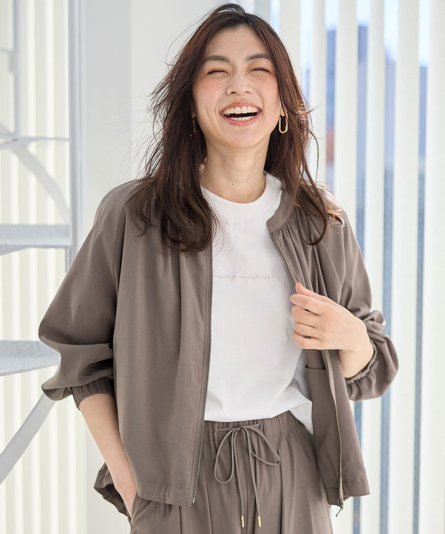 ANY 清涼リラックスブルゾン モカ