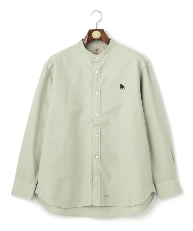 J.PRESS MEN 【KING SIZE】【大人気バックブル】バンドカラー オックスフォードシャツ ライトグリーン系