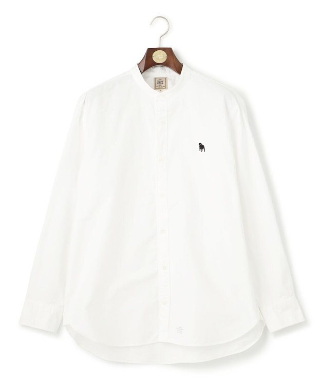 J.PRESS MEN 【KING SIZE】【大人気バックブル】バンドカラー オックスフォードシャツ ホワイト系