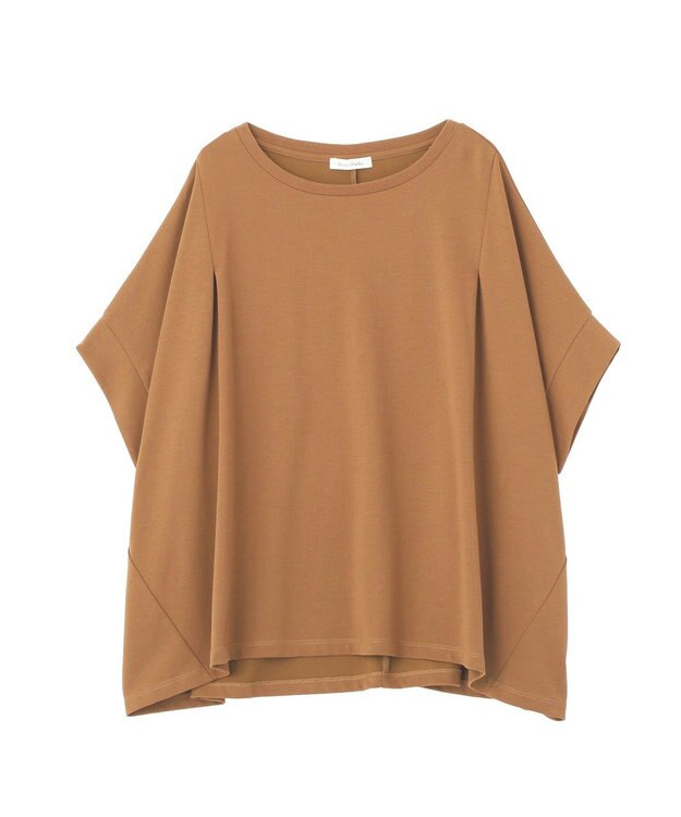 Green Parks 超冷感タック入りオーバーサイズプルオーバー Camel