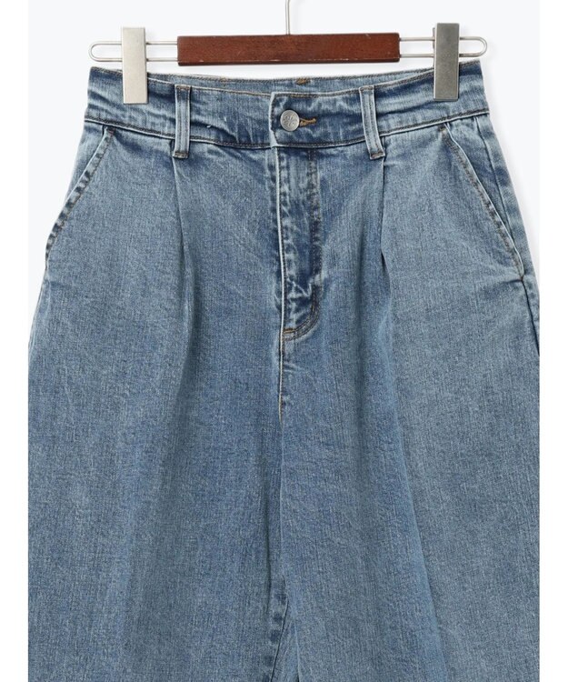 Te chichi ワイドデニムパンツ サックスブルー