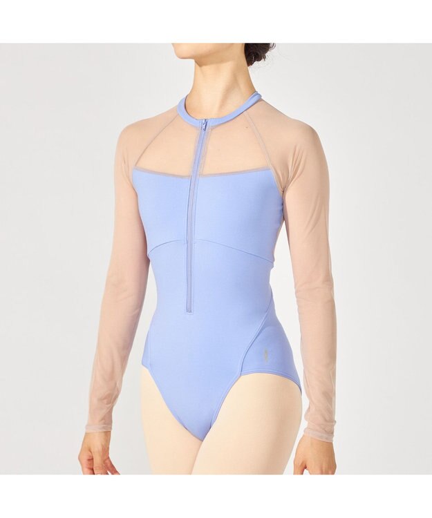Chacott ロングスリーブレオタード スカイブルー