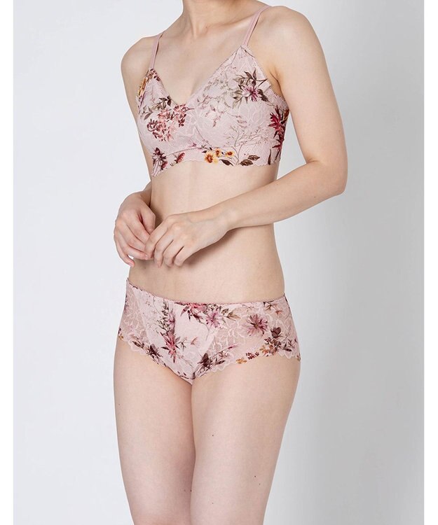 WACOAL 【GOCOCi ゴコチ】 ブラレット アウターにひびきにくい 肌あたりのやさしいレース ワイヤレス ブラジャー ノンワイヤーブラ レディース CGG297 /ワコール ピンク