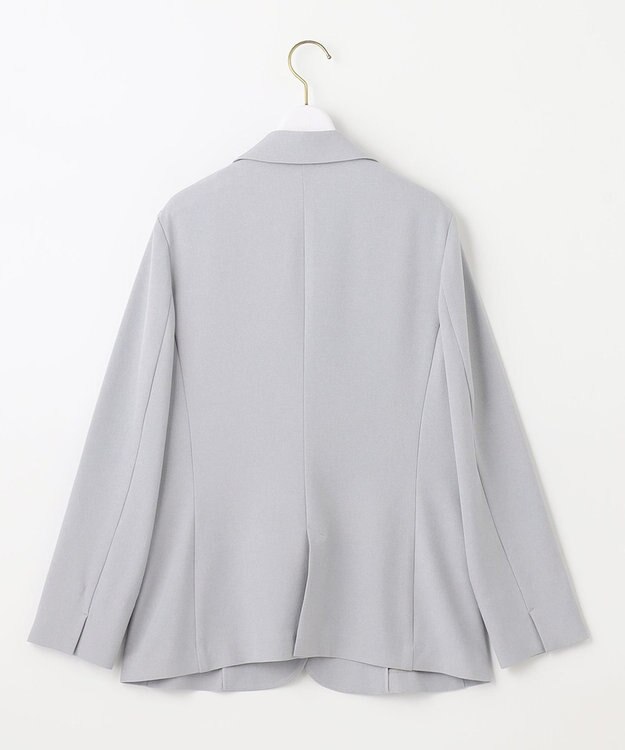 ANY SIS 【美人百花7月号掲載】リネンライクポリエステル テーラード ジャケット ブルーグレー