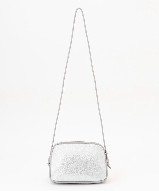 ANY 【前後2WAY】ミニショルダーバッグ グレー×シルバー