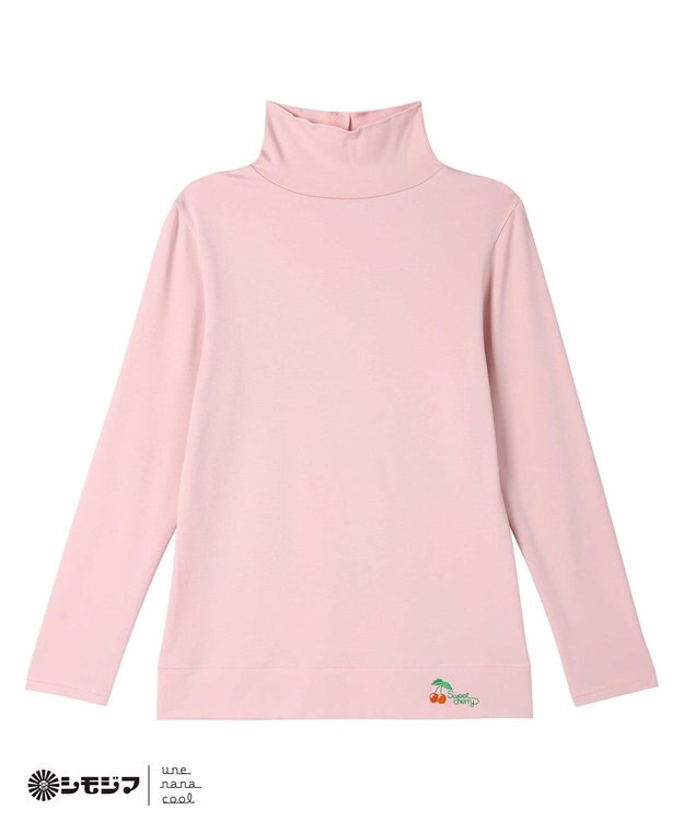 une nana cool MADE WITH シモジマ 裏起毛　タートルネック ピンク