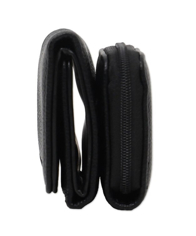 WEGO シンプルフラップミニウォレット ブラック