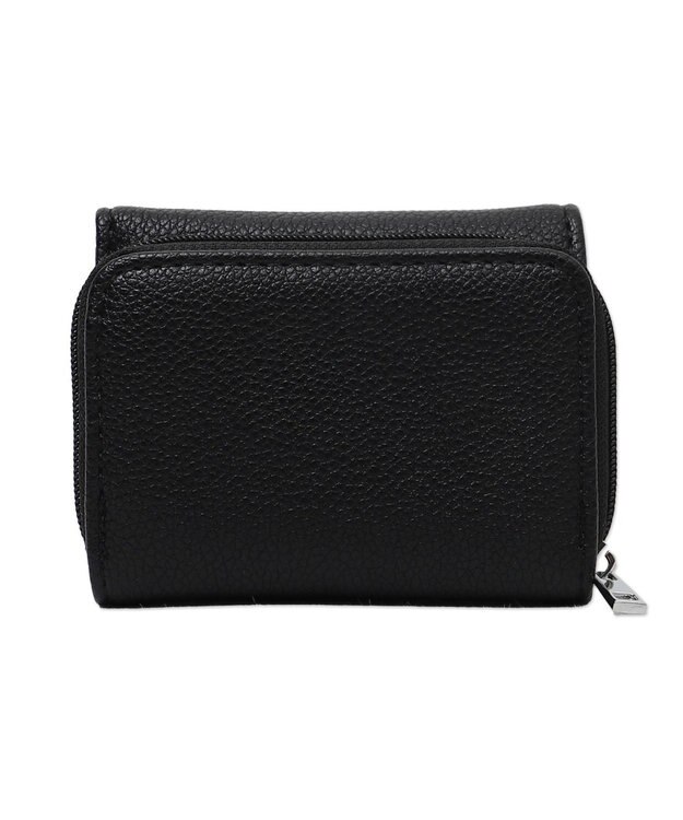 WEGO シンプルフラップミニウォレット ブラック