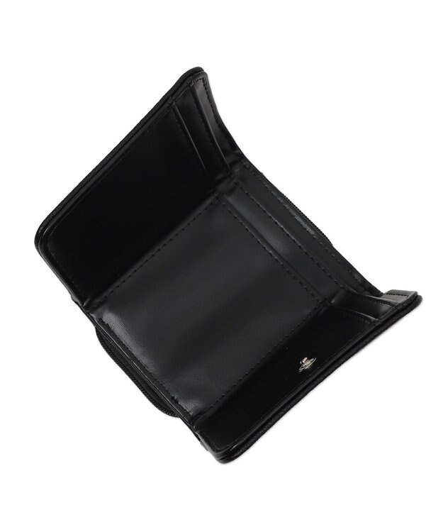 WEGO シンプルフラップミニウォレット ブラック