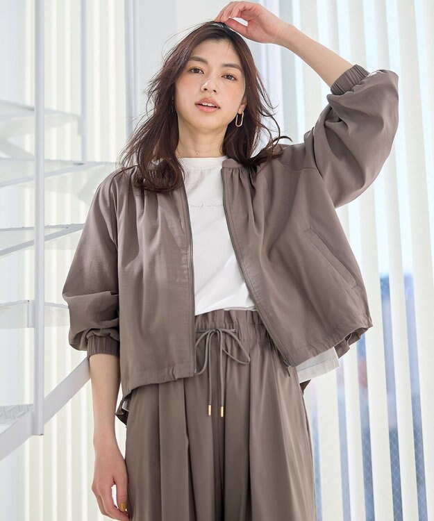 ANY 清涼リラックスブルゾン モカ