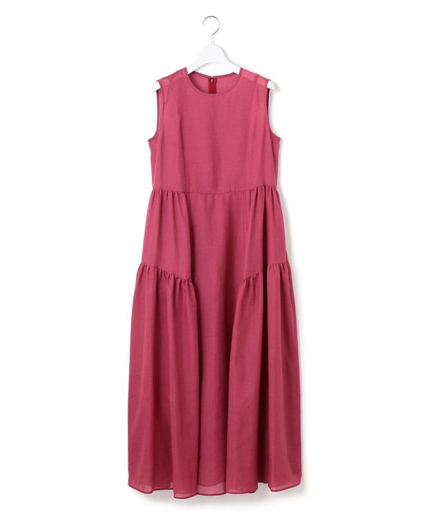 23区 【一部店舗限定/接触冷感/洗える】ラミータンブラー ノースリーブ ワンピース ローズ系