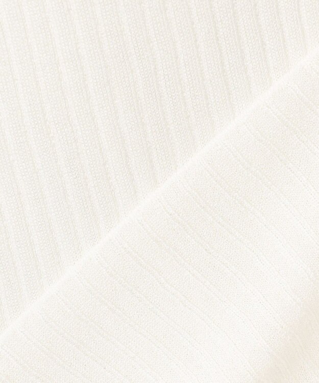 uncrave ラスターシアーニット ワイドリブトップス オフ