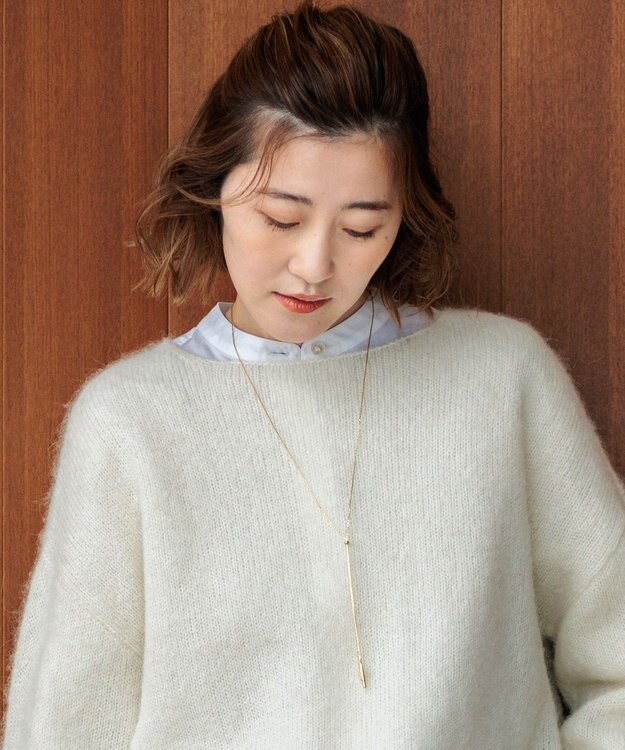 23区 ドロップメタル ラリエット ネックレス ゴールド系