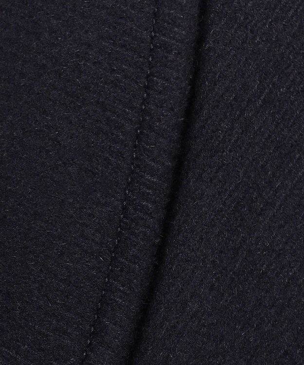 ANY SIS 【WEB・一部店舗限定】ウールアンゴラミックスリッチ コート ネイビー