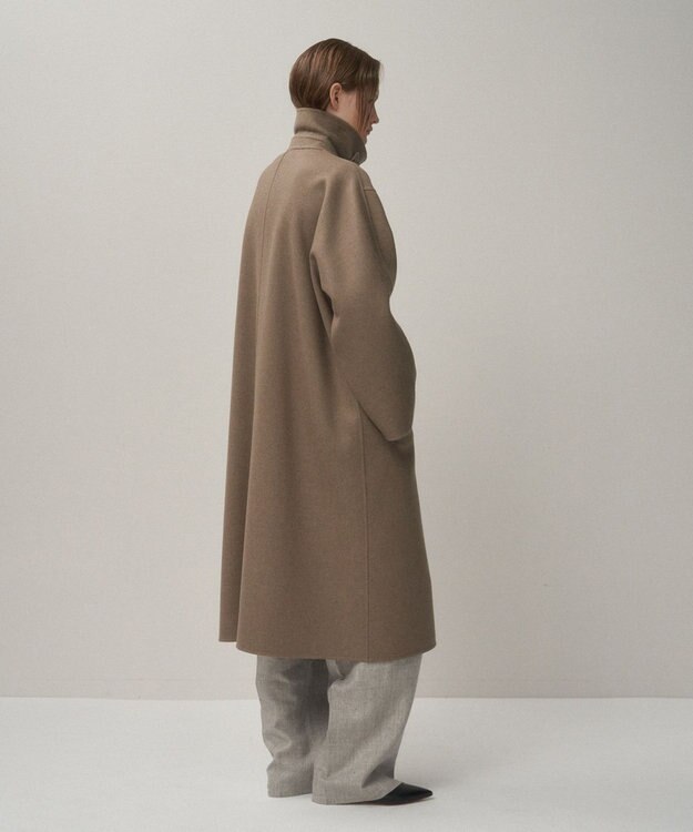 ATON SUPER 120S DOUBLE MELTON | バルマカーンコート TOP BROWN