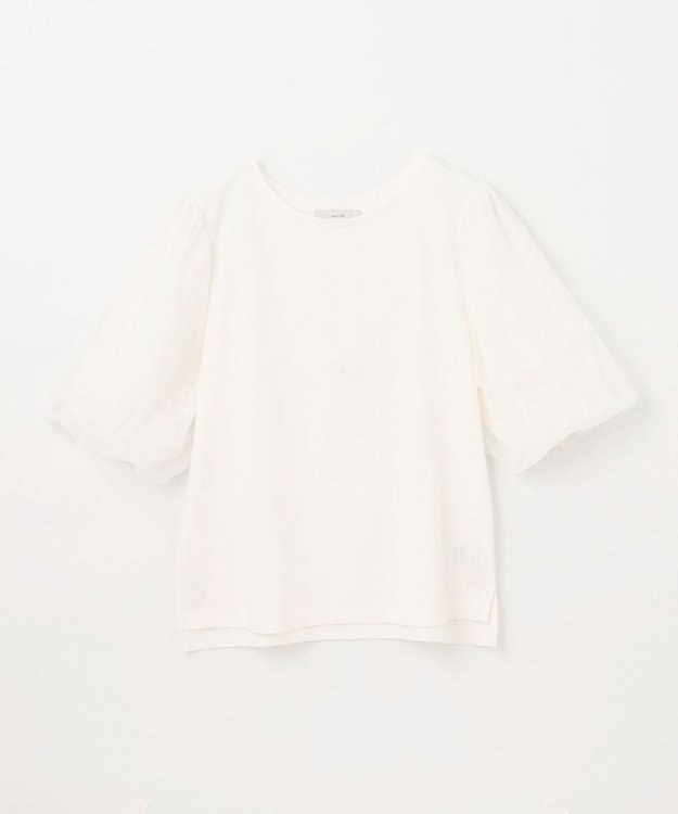 ANY チュールコンビパフスリーブプルオーバー オフ