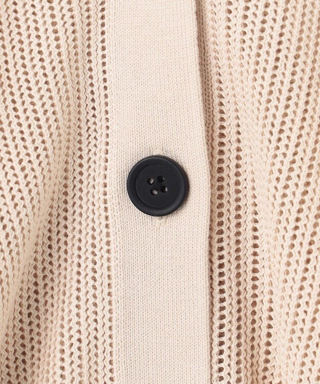 UNFILO メッシュニット カーディガン ベージュ