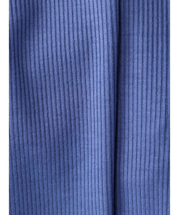 Green Parks カットリブタートルネックプルオーバー Purple