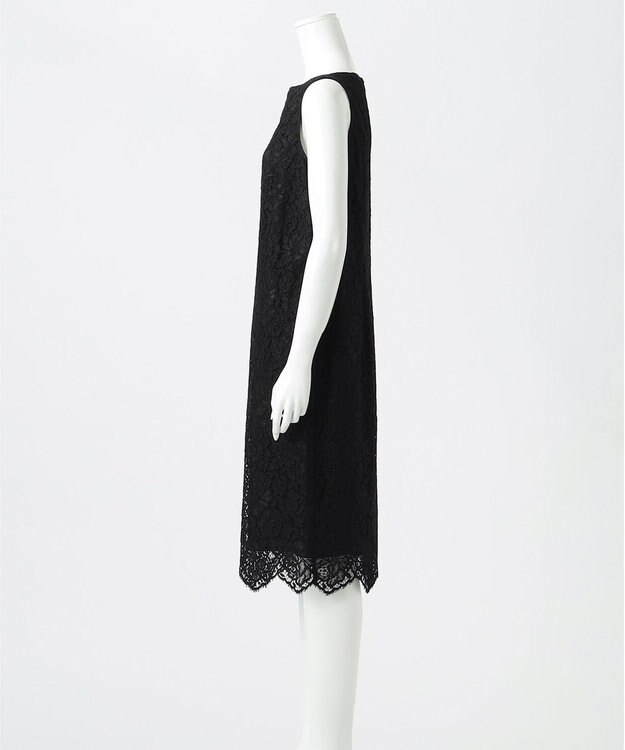 23区 【R(アール)】フラワーコードレース ワンピース ブラック系