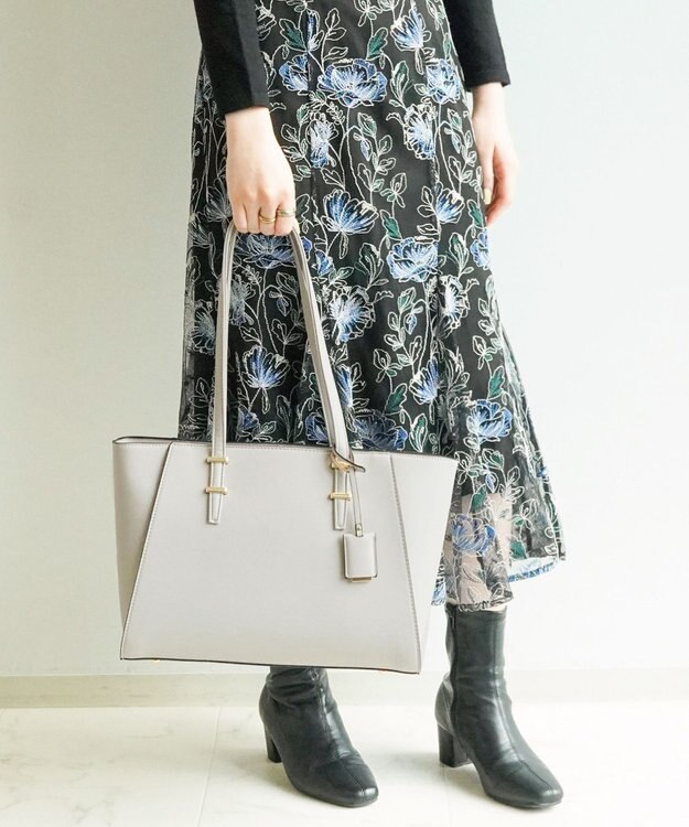 ACE BAGS & LUGGAGE Jewelna Rose バベット ロングハンドル トートバッグ A4 16188 ジュエルナローズ グレー