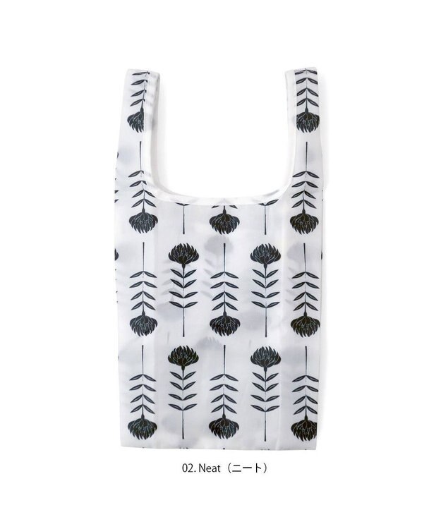 ROOTOTE 0420【直営店限定：エコバッグ】RTG.ルーショッパーミニ.フローラル-A 02：ニート