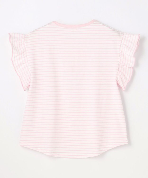 組曲 KIDS 【150-160㎝】 フルーティーボーダーTシャツ ピンク