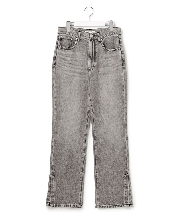 23区 S 【SLOW/一部店舗限定】スリット ストレート デニム グレー系