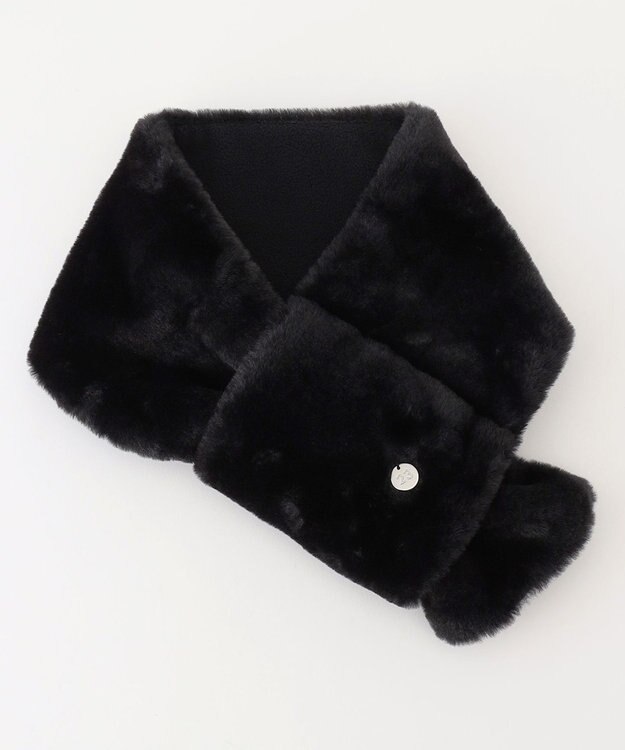 23区GOLF 【WOMEN】ファー ネックウォーマー ブラック系