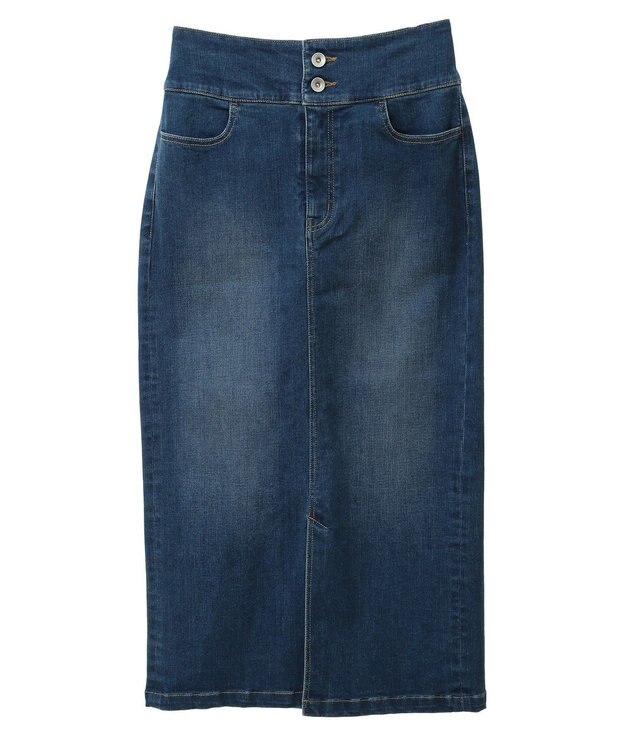 YECCA VECCA ハイウエストデニムスカート Indigo