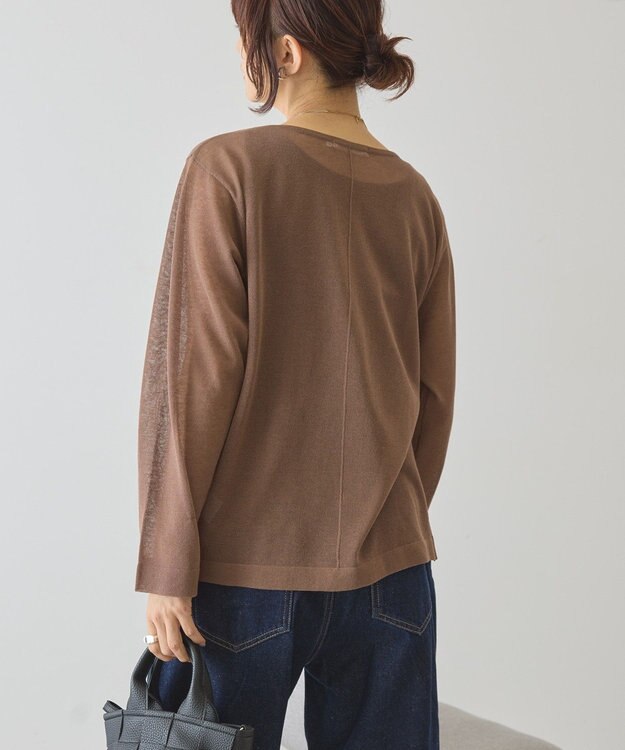 AMERICAN HOLIC シアーニットプルオーバー Brown