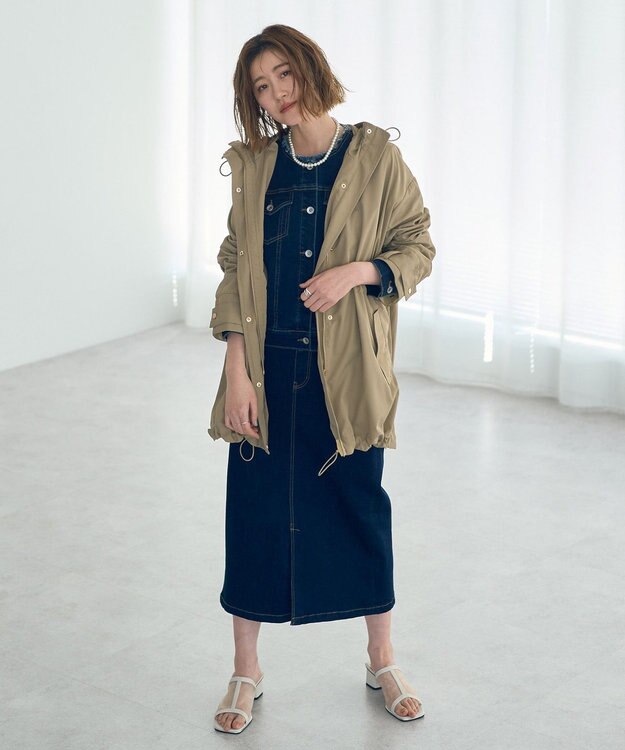 YECCA VECCA ハイウエストデニムスカート Dark Indigo